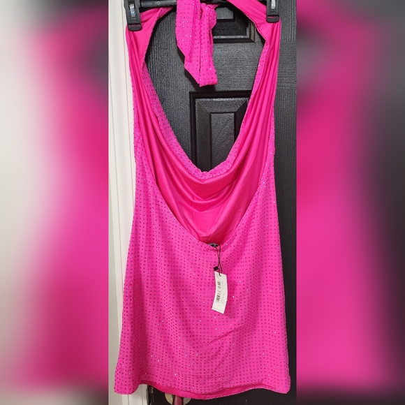 NASTY GAL **NWT** LOW NECK PARTY DRESS LARGE - Picture 5 of 10